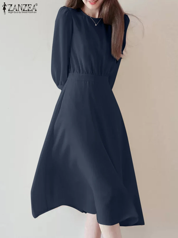 Осеннее элегантное платье-миди ZANZEA, простое французское винтажное платье с поясом, ТРАПЕЦИЕВИДНОЕ ПЛАТЬЕ для свиданий, модное женское платье с рукавом 3/4, Vestidos
Осеннее элегантное платье-миди ZANZEA, простое французское винтажное платье с поясом, ТРАПЕЦИЕВИДНОЕ ПЛАТЬЕ для свиданий, модное женское платье с рукавом 3/4, Vestidos