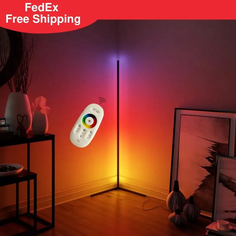 LED corner RGB floor lamp smart APP remote control dimming standing lamp for modern office bedroom decoration warm light
LED corner RGB floor lamp smart APP remote control dimming standing lamp for modern office bedroom decoration warm light