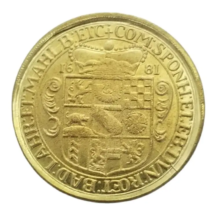 1681 Germany Copy Gold Plated Coins Collectibles Coin Home Decoration Magic Coin Lucky Challenge Coins Christmas Gifts
1681 Germany Copy Gold Plated Coins Collectibles Coin Home Decoration Magic Coin Lucky Challenge Coins Christmas Gifts