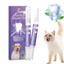 Pet Oral Repair Gel Teeth Brushing Cleaner Gel Natural Dog Toothpaste Gel For Dogs & Cats Pet Breath Freshener Eliminate Bad