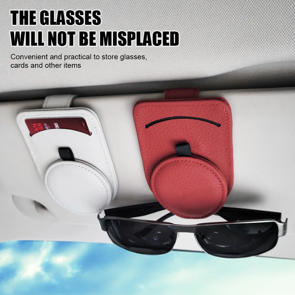 Universal Car Sun Visor Glasses Holder Leather Eyeglasses Clip Magnetic Flip Sunglasses Card Holder Fastener Interior Organizer
Universal Car Sun Visor Glasses Holder Leather Eyeglasses Clip Magnetic Flip Sunglasses Card Holder Fastener Interior Organizer