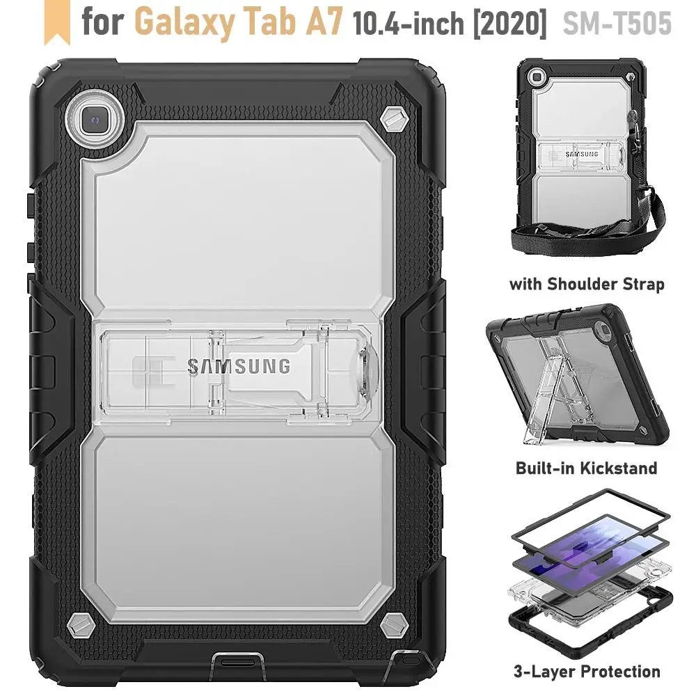 Противоударный чехол для планшета Samsung Galaxy tab A7 10,4, чехол 2020 дюйма, T500, T505, с ремешком на шею и встроенной подставкой, защитный чехол
Противоударный чехол для планшета Samsung Galaxy tab A7 10,4, чехол 2020 дюйма, T500, T505, с ремешком на шею и встроенной подставкой, защитный чехол