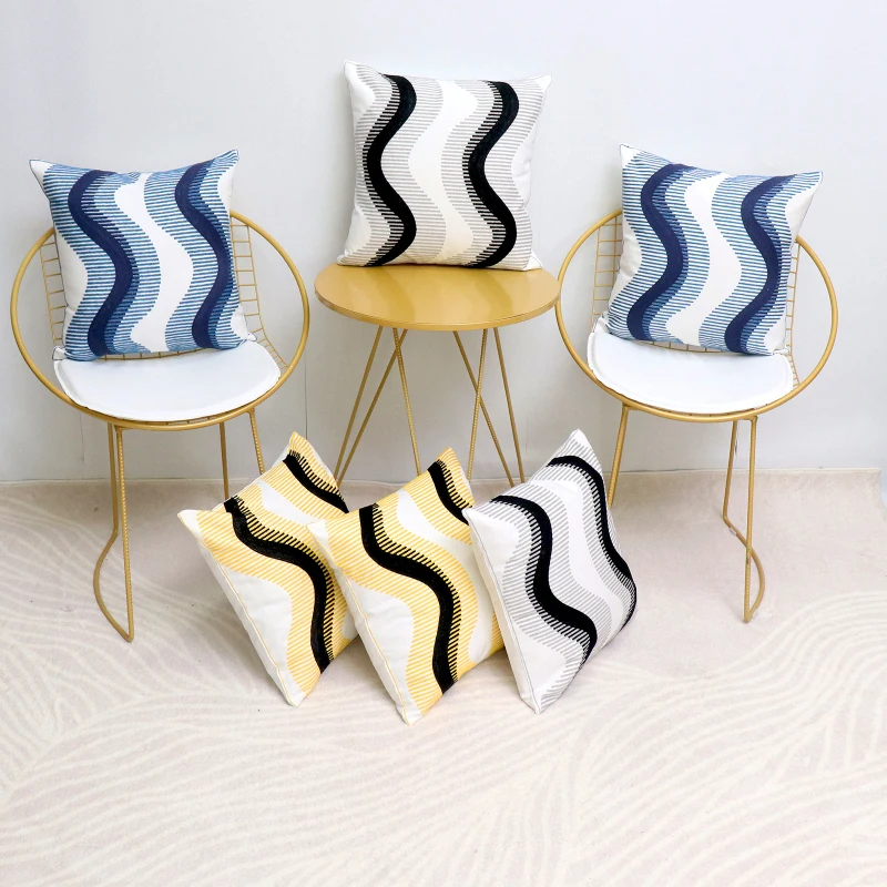 Nordic Geometric Cushion Cover Emboridered Yellow Canvas Cotton Embroidery Pillow Cover Sofa Car Home Decorative 45x45cm
Nordic Geometric Cushion Cover Emboridered Yellow Canvas Cotton Embroidery Pillow Cover Sofa Car Home Decorative 45x45cm