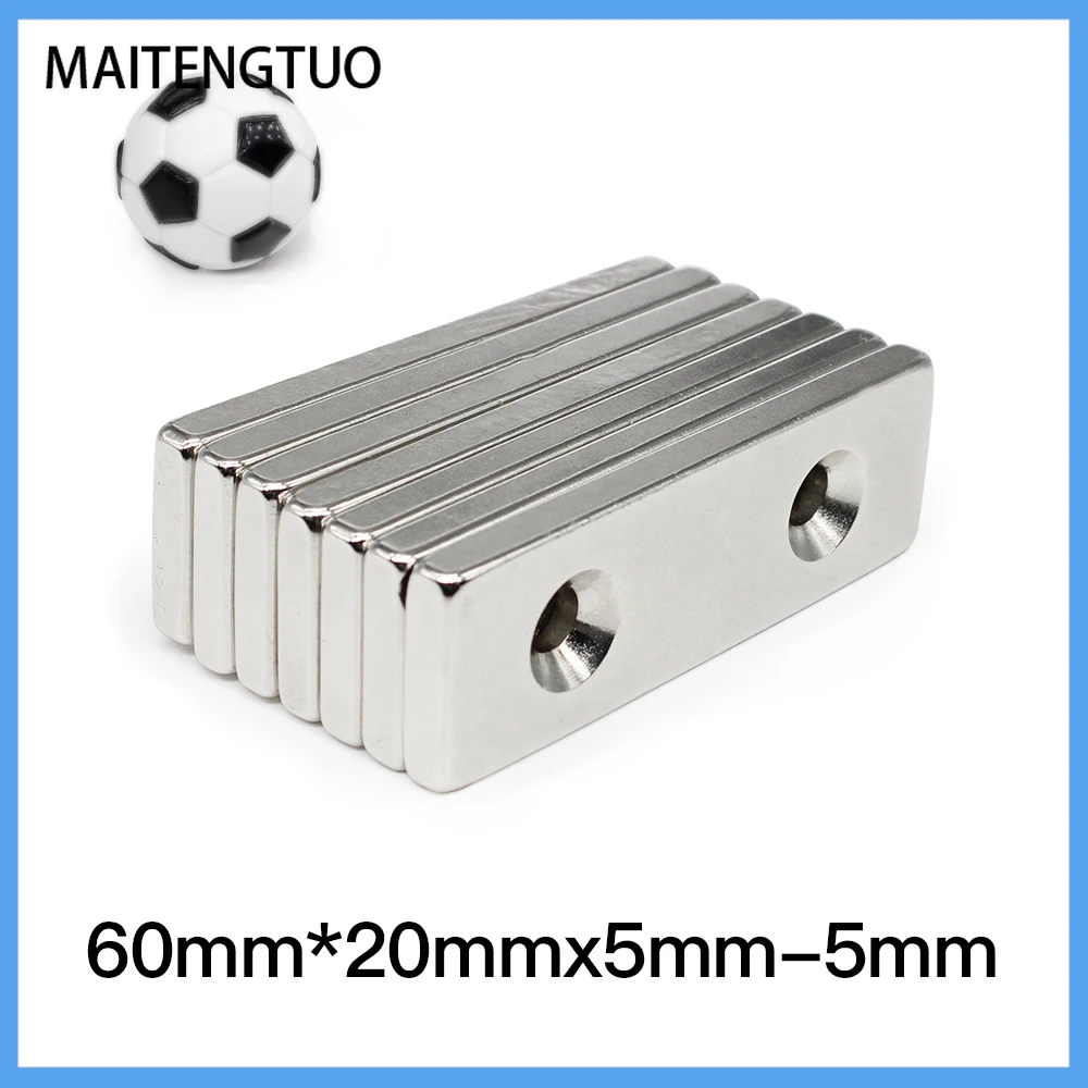 1/2/5/10PCS 60*20*5-5mm Long Sheet Super Powerful Strong Magnets Holes 5mm N35 Block Rare Earth Neodymium Magnet 60x20x5-5mm
1/2/5/10PCS 60*20*5-5mm Long Sheet Super Powerful Strong Magnets Holes 5mm N35 Block Rare Earth Neodymium Magnet 60x20x5-5mm