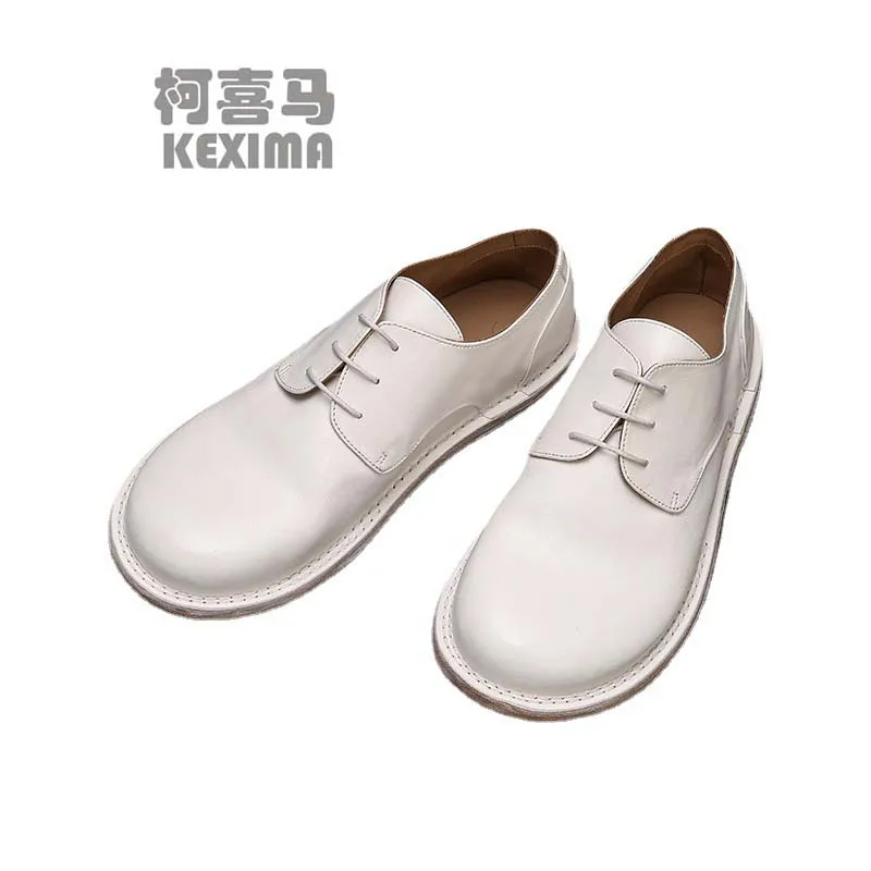 yinjiefushi breathable Small men women white shoes 2023 summer New style Flat bottom white England Small horse leather shoes
yinjiefushi breathable Small men women white shoes 2023 summer New style Flat bottom white England Small horse leather shoes