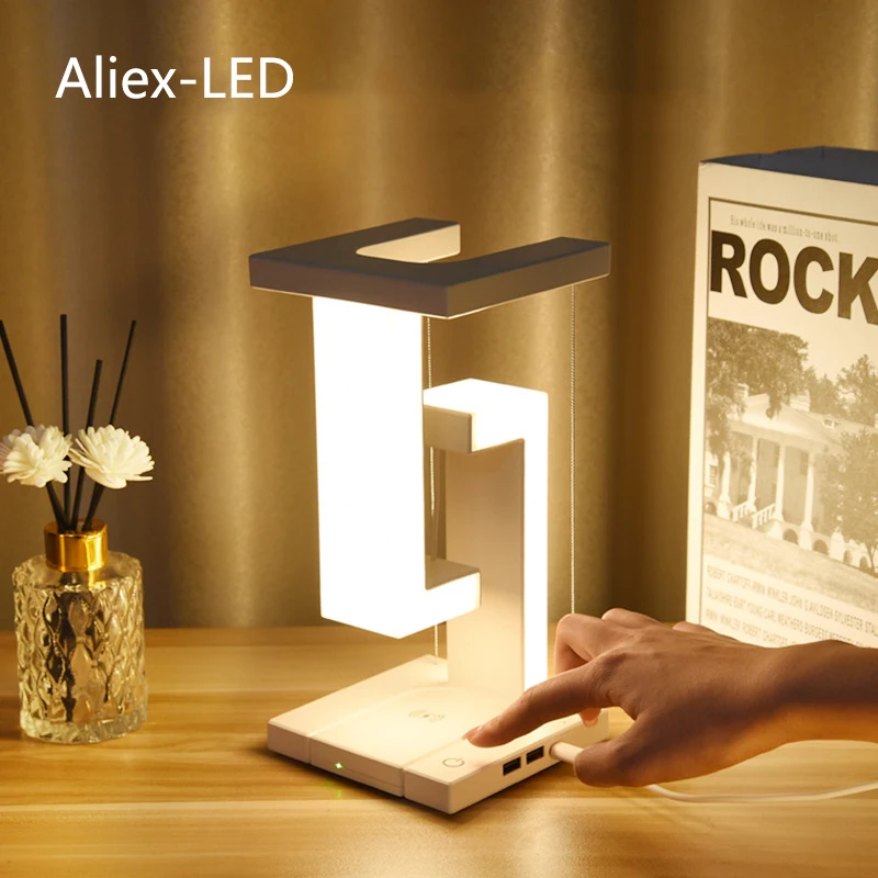 Magnetic Levitation Table Lamp Living Room Bedroom Decoration Bedside Table Lamp with Smartphone Wireless Charging Night Light
Magnetic Levitation Table Lamp Living Room Bedroom Decoration Bedside Table Lamp with Smartphone Wireless Charging Night Light