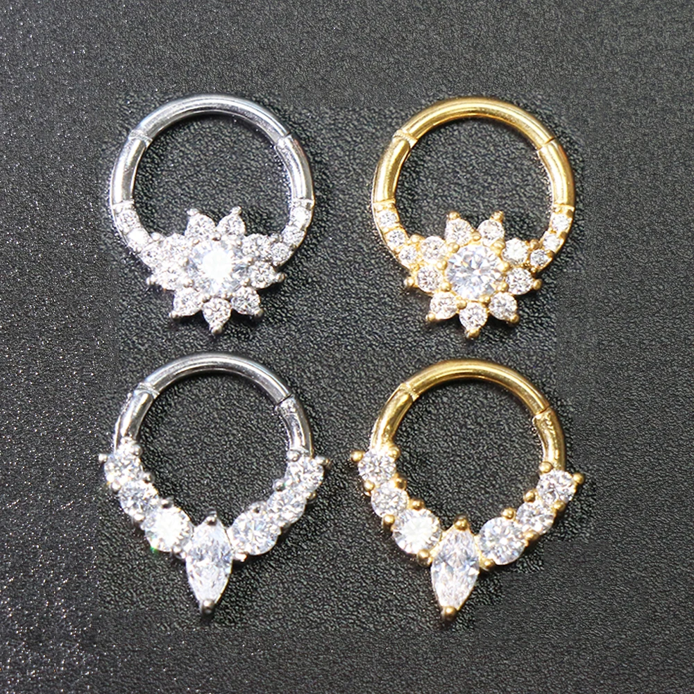 QIANYE Heart Flower Moon Water Drop Septum Clicker Nose Rings Helix Daith Conch Tragus Piercing Hoop Earrings 16G
QIANYE Heart Flower Moon Water Drop Septum Clicker Nose Rings Helix Daith Conch Tragus Piercing Hoop Earrings 16G