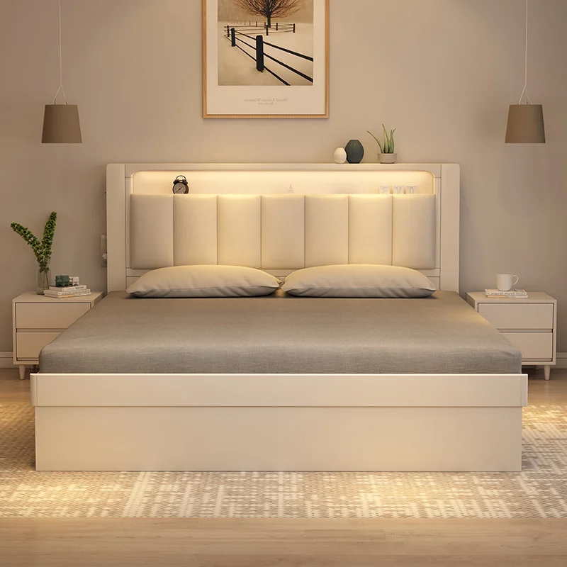 Full solid wood bed modern simple master bedroom double queen bed air pressure high box storage Nordic floor box bed
Full solid wood bed modern simple master bedroom double queen bed air pressure high box storage Nordic floor box bed