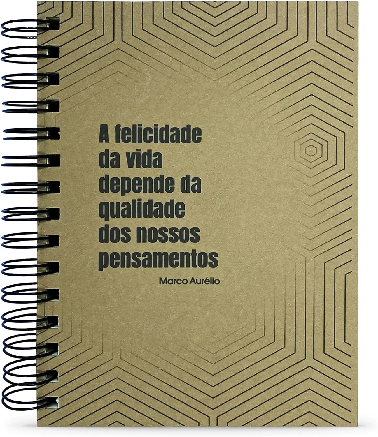 

NEW Caderno Estoicismo Marco Aurélio "Felicidade" Capa Dura 125 Fls. Tam. A5 caderno