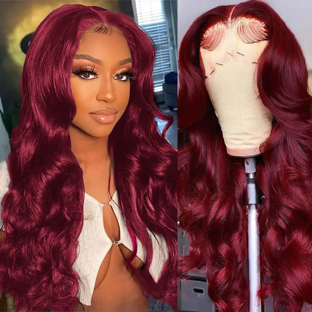13x4 hd Lace Frontal Wig Human Hair Brazilian Wigs On Sale Loose Deep Wave 99J Burgundy Red Wear and Go Glueless Lace Front Wigs
13x4 hd Lace Frontal Wig Human Hair Brazilian Wigs On Sale Loose Deep Wave 99J Burgundy Red Wear and Go Glueless Lace Front Wigs