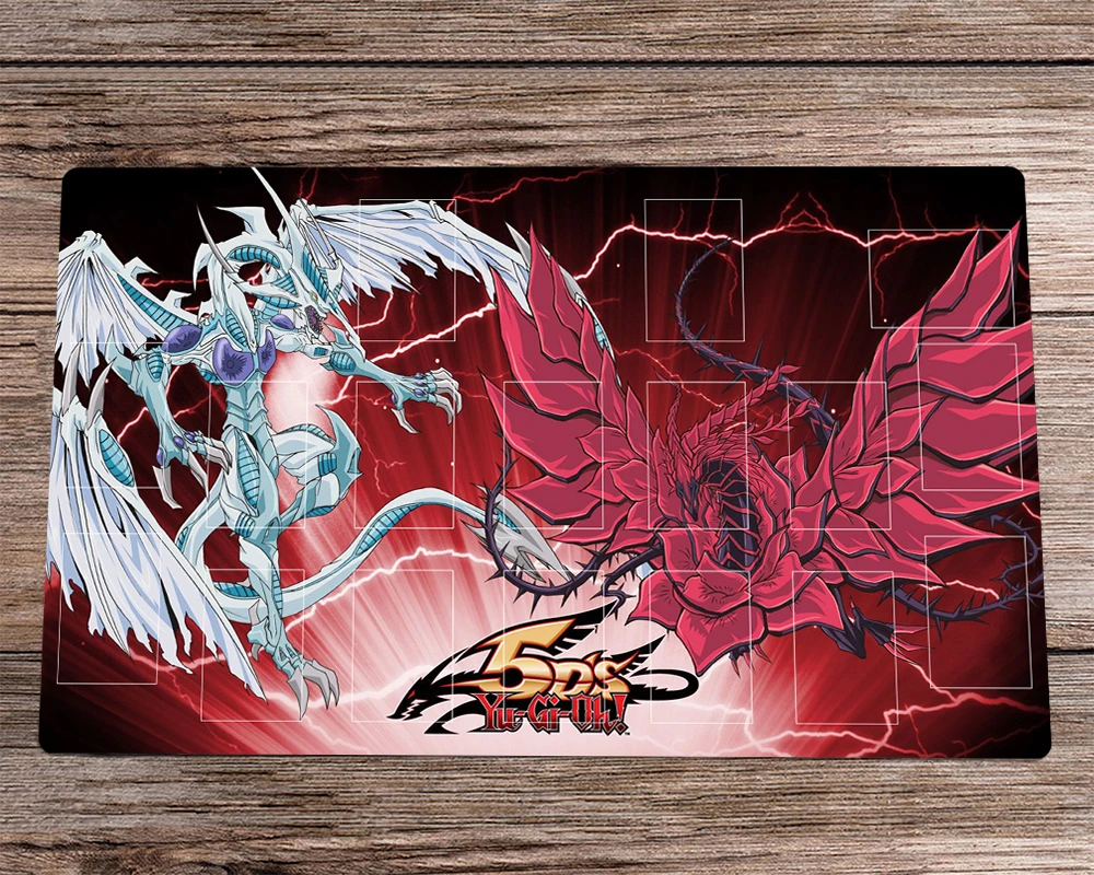 Игровой коврик YuGiOh 5D, TCG, черная Роза, дракон, Звездный дракон, игровой коврик для торговых карт, зоны и свободная сумка, противоскользящий Настольный коврик, коврик для мыши 
Игровой коврик YuGiOh 5D, TCG, черная Роза, дракон, Звездный дракон, игровой коврик для торговых карт, зоны и свободная сумка, противоскользящий Настольный коврик, коврик для мыши