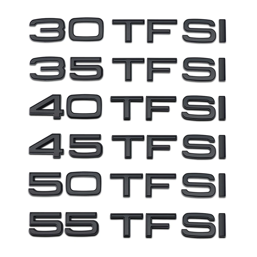 55 50 45 40 35 30 TFSI Logo Letters Word Trunk Sticker For Audi A3 A4 A5 A6 A7 A8 S8 RS3 RS4 RS5 RS6 RS7 TT Q3 Q5 Q2 Accessories
55 50 45 40 35 30 TFSI Logo Letters Word Trunk Sticker For Audi A3 A4 A5 A6 A7 A8 S8 RS3 RS4 RS5 RS6 RS7 TT Q3 Q5 Q2 Accessories