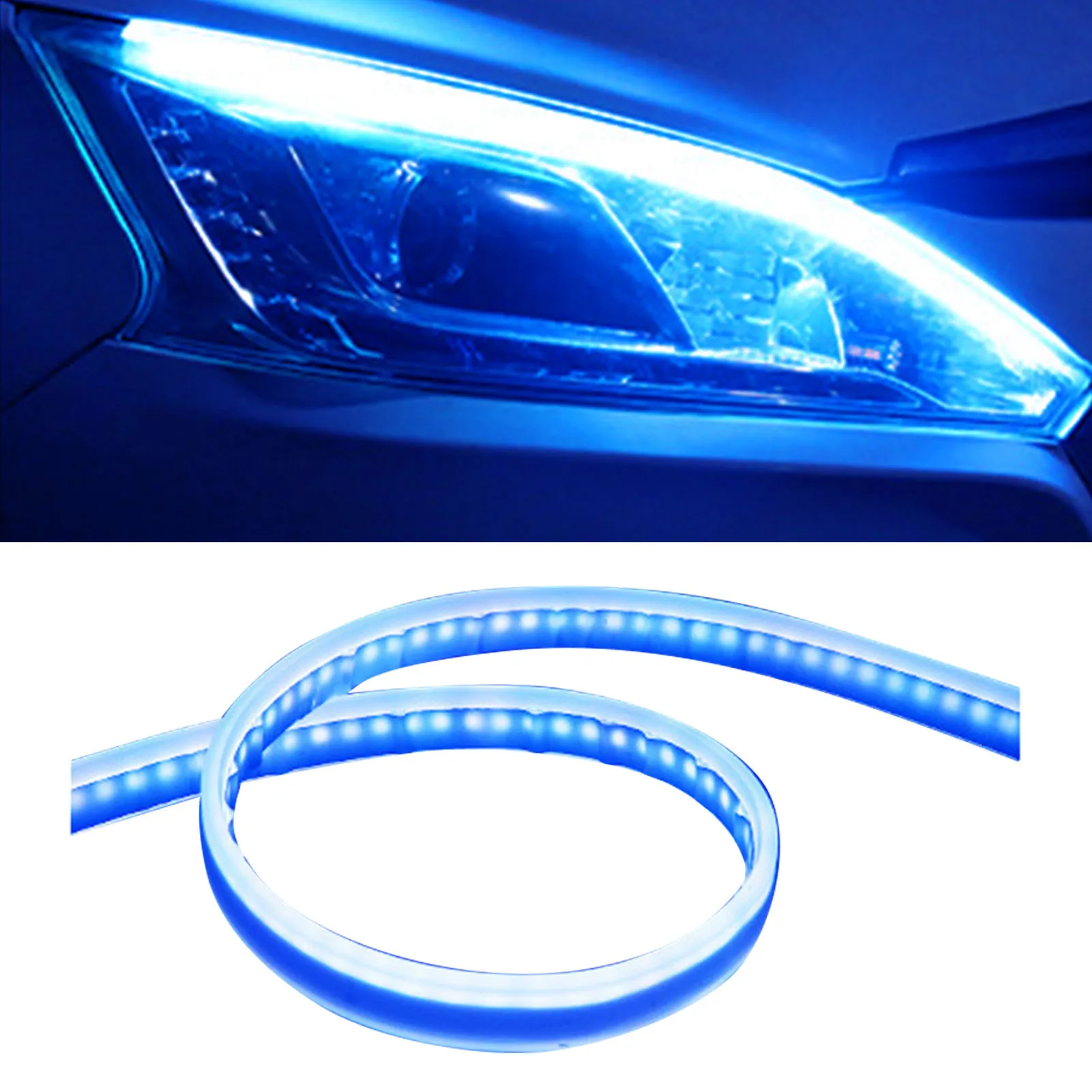 2Pcs DRL Car Daytime Running Light Waterproof LED Flexible Strip Auto Turn Signal Tail Lamp Headlamp Flowing Brake Headlights
2Pcs DRL Car Daytime Running Light Waterproof LED Flexible Strip Auto Turn Signal Tail Lamp Headlamp Flowing Brake Headlights