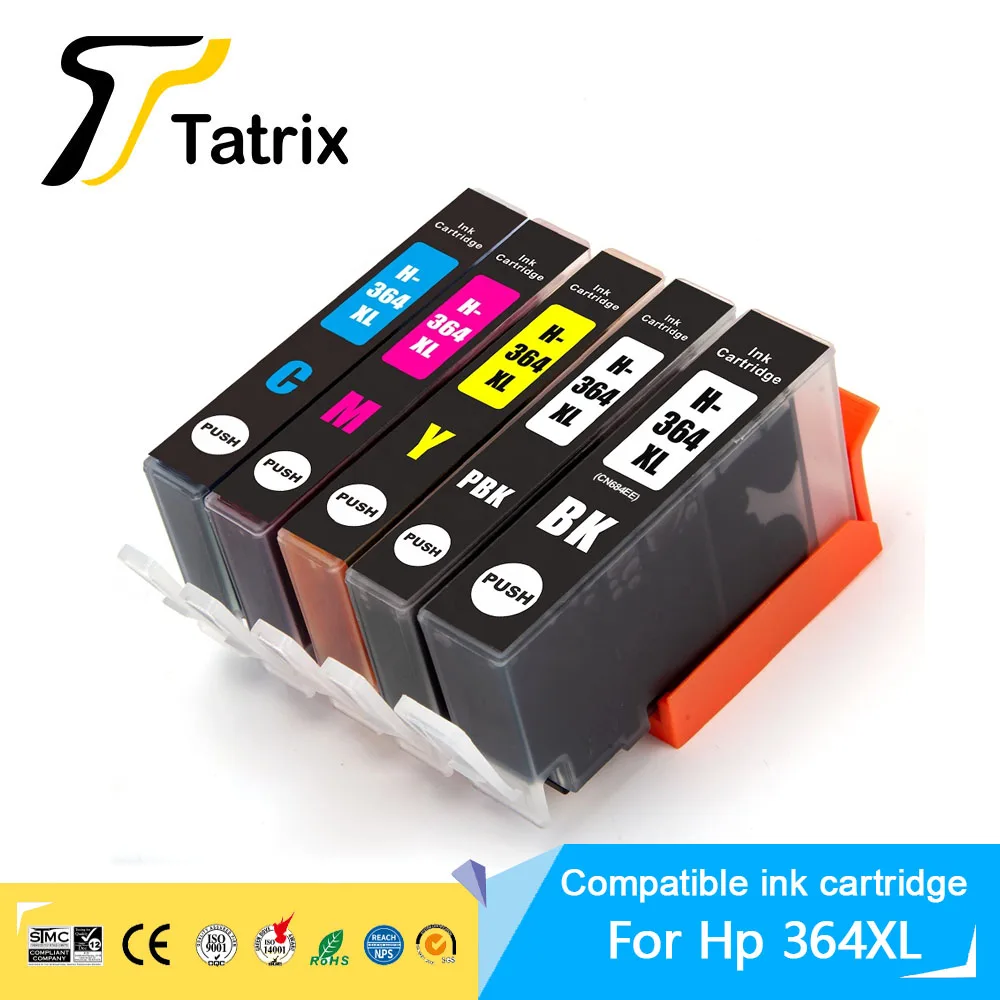 Совместимый чернильный картридж Tatrix для HP 364 HP 364XL для HP Photosmart Deskjet 3070A 5510 6510 B209a C510a C309a C6380 C5380 3520
Совместимый чернильный картридж Tatrix для HP 364 HP 364XL для HP Photosmart Deskjet 3070A 5510 6510 B209a C510a C309a C6380 C5380 3520