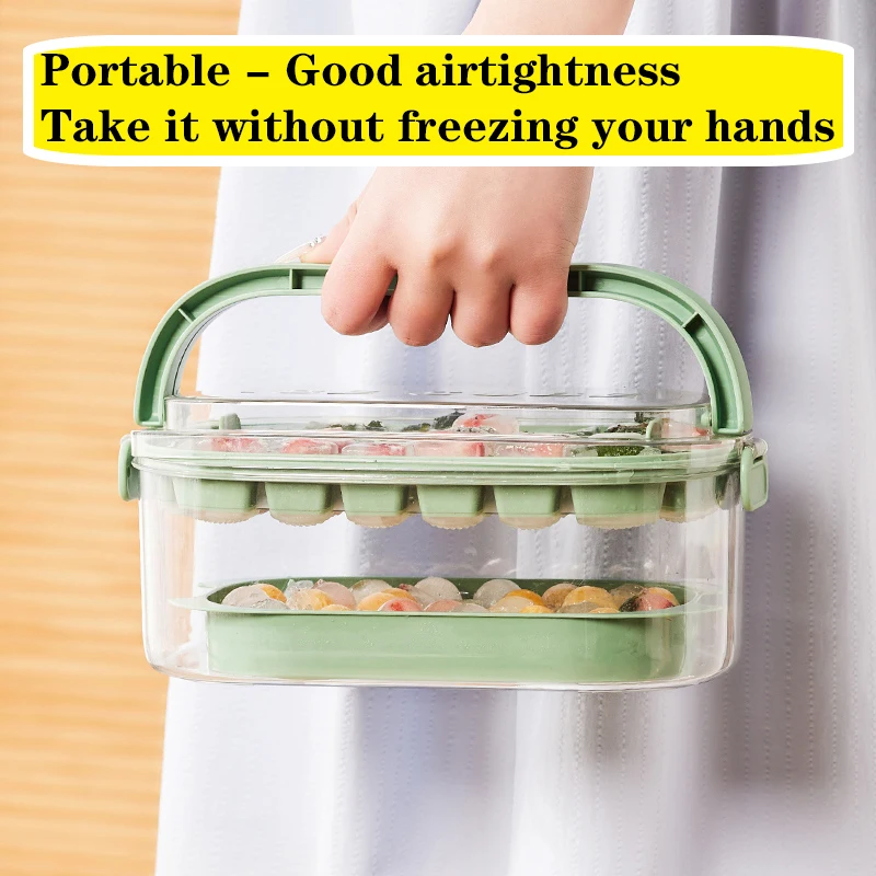 Ice Cube Tray with Lid and Bin, Ice Trays for Freezer, Easy-release 28/54 PCS Small Nugget Silicone Ice maker with Ice Bucket
Ice Cube Tray with Lid and Bin, Ice Trays for Freezer, Easy-release 28/54 PCS Small Nugget Silicone Ice maker with Ice Bucket
