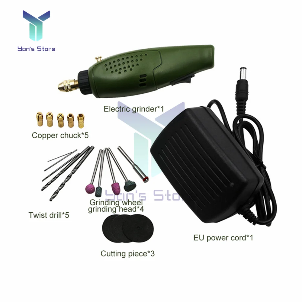 12V 20W Mini Electric Drill Carving Pen for Jade Carving Drilling Grinding Polishing Machine Root Wood Carving Play Power Tools
12V 20W Mini Electric Drill Carving Pen for Jade Carving Drilling Grinding Polishing Machine Root Wood Carving Play Power Tools