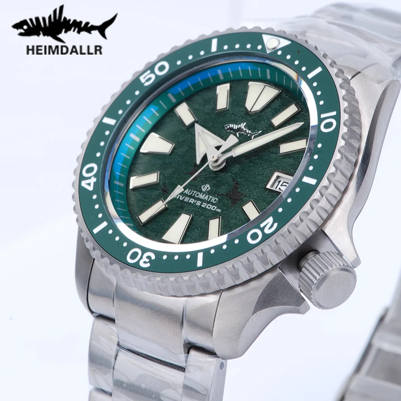 Автоматические механические наручные часы HEIMDALLR SKX007 NH35, светящиеся часы с сапфировым стеклом C3 для дайвинга на 200 м, титановые мужские часы 
Автоматические механические наручные часы HEIMDALLR SKX007 NH35, светящиеся часы с сапфировым стеклом C3 для дайвинга на 200 м, титановые мужские часы