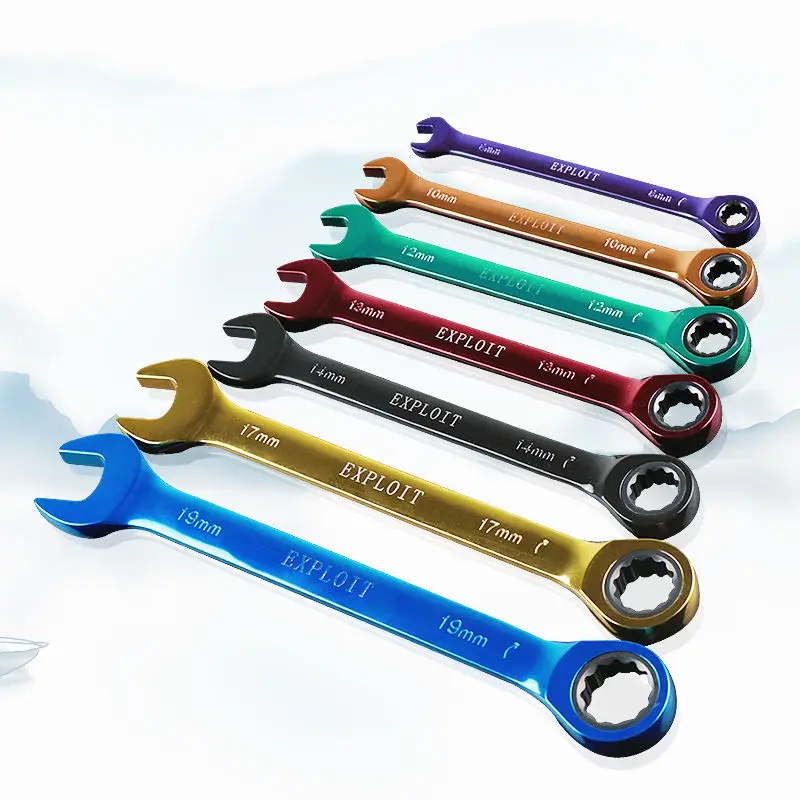 Ratchet Wrench Dual Use Hand Tools Open End Wrench Color Fast Wrenches Hardware Auto Repair Tool Set Workshop Car Wrrench
Ratchet Wrench Dual Use Hand Tools Open End Wrench Color Fast Wrenches Hardware Auto Repair Tool Set Workshop Car Wrrench