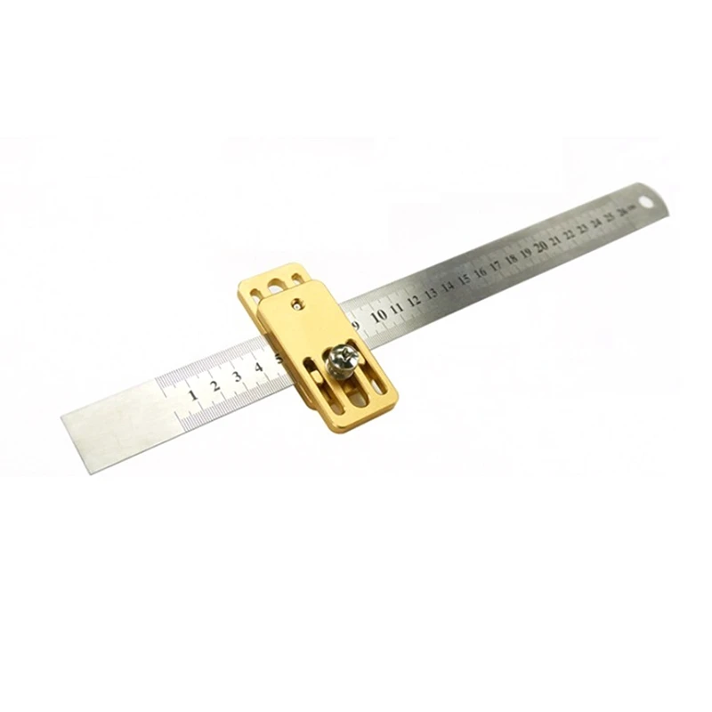 Woodworking Angle Scribing Steel Ruler Positioning Block Scribe Line Drawing Marking Gauge For Carpentry Measuring Tool
Woodworking Angle Scribing Steel Ruler Positioning Block Scribe Line Drawing Marking Gauge For Carpentry Measuring Tool
