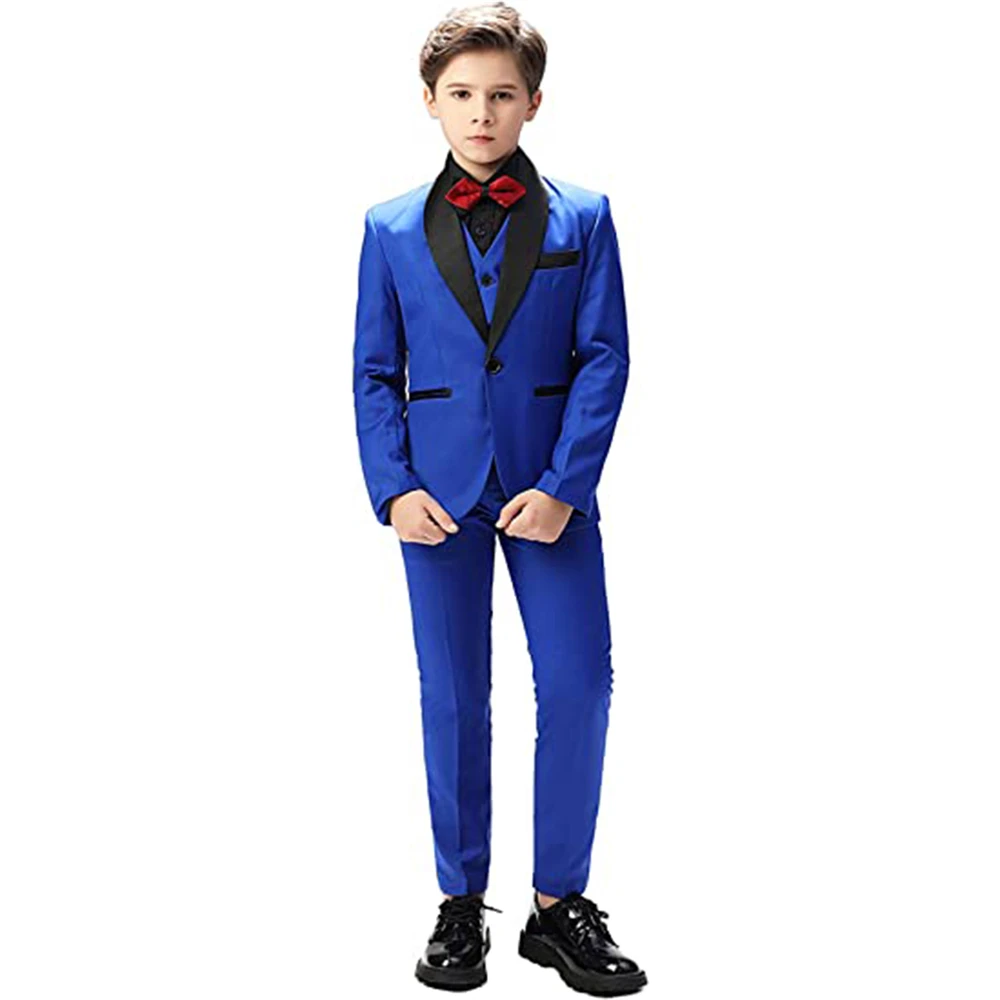 Boy's Suit 3 Piece Formal Suits Blazer Vest Pants Shawl Lapel Kids Tuxedo Dress Clothes Little Gentleman 3-16 Years Custom Made
Boy's Suit 3 Piece Formal Suits Blazer Vest Pants Shawl Lapel Kids Tuxedo Dress Clothes Little Gentleman 3-16 Years Custom Made