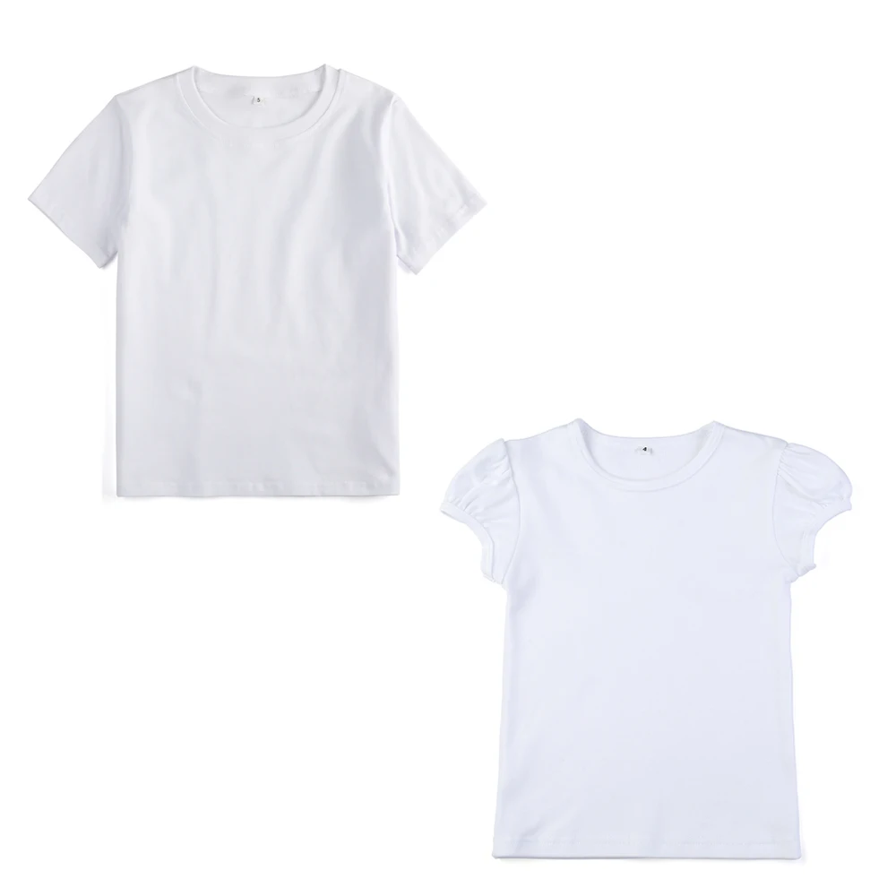 Summer Blank Combed Cotton Embroidery Kids Girls Puffy Sleeve Tshirt Toddler Boys Short Sleeve Tee Shirt
Summer Blank Combed Cotton Embroidery Kids Girls Puffy Sleeve Tshirt Toddler Boys Short Sleeve Tee Shirt