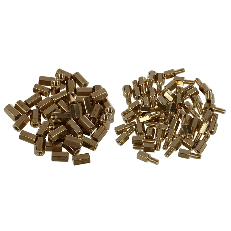 100 Pcs Metal Hex M3 Female Screw PCB Standoff Spacers, 50 Pcs 12Mm Length & 50 Pcs 8Mm Body
100 Pcs Metal Hex M3 Female Screw PCB Standoff Spacers, 50 Pcs 12Mm Length & 50 Pcs 8Mm Body