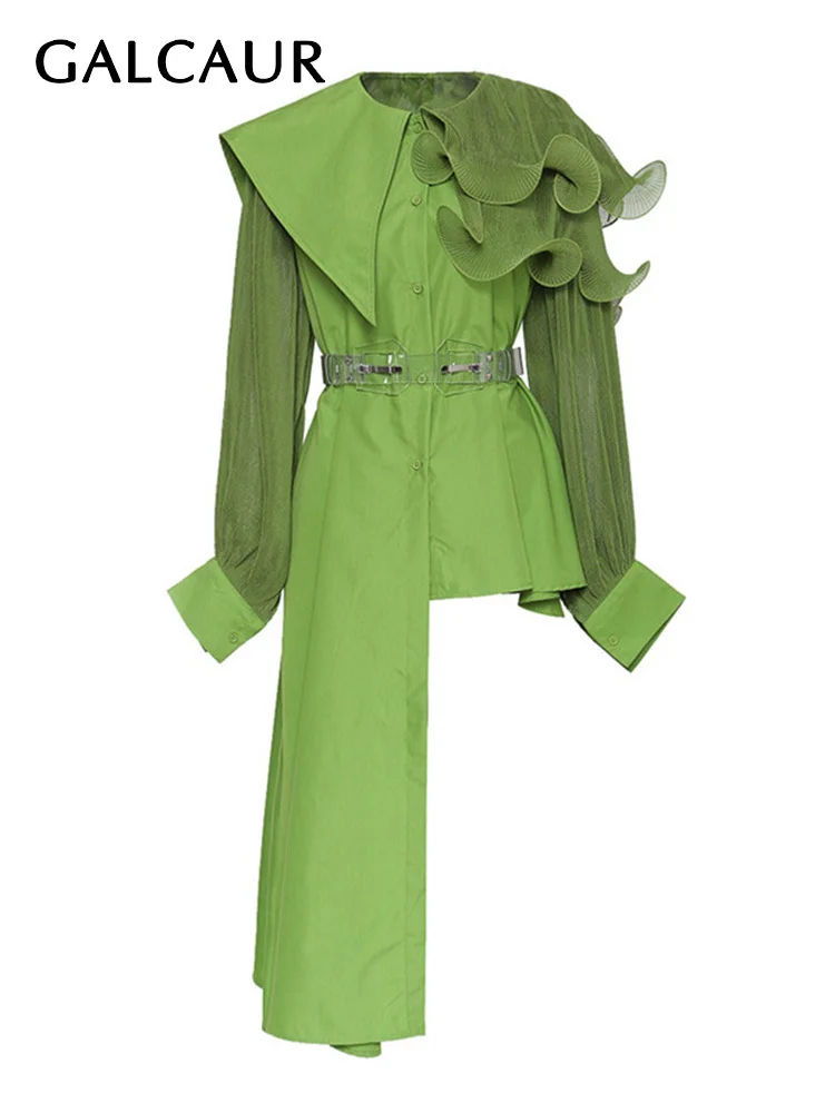 Платье GALCAUR женское асимметричное с оборками, пэчворк, с воротником-фонариком, с завышенной талией и поясом, летнее
Платье GALCAUR женское асимметричное с оборками, пэчворк, с воротником-фонариком, с завышенной талией и поясом, летнее