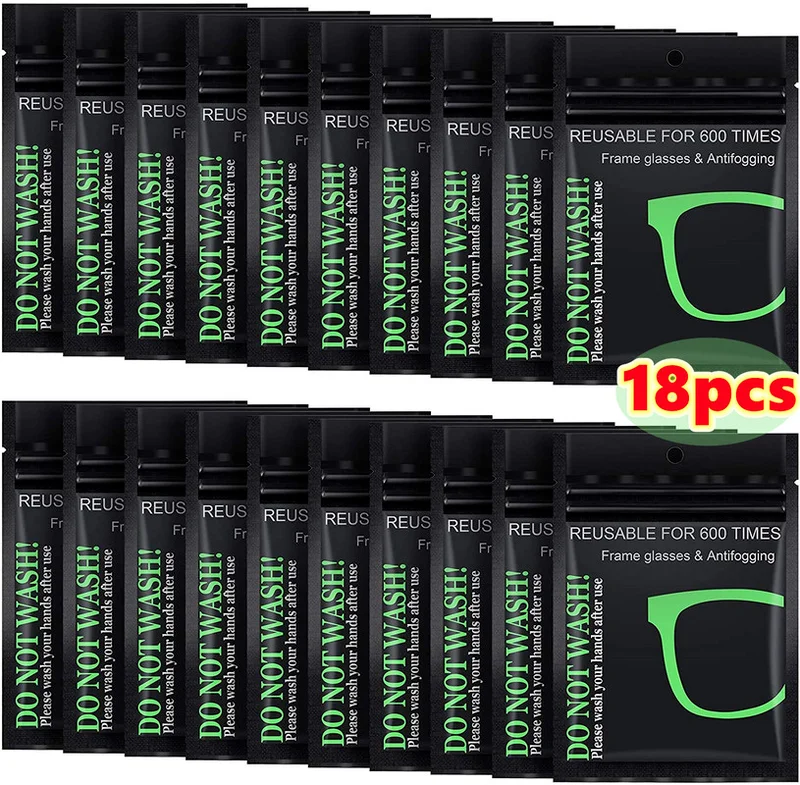 18Pcs Reusable Anti-Fog Wipes Glasses Pre-moistened Antifog Lens Cloth Defogger Eyeglass Wipe Prevent Fogging for Glasses ^_^
18Pcs Reusable Anti-Fog Wipes Glasses Pre-moistened Antifog Lens Cloth Defogger Eyeglass Wipe Prevent Fogging for Glasses ^_^
