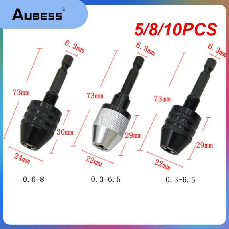 5/8/10PCS Keyless Screwdriver Impact Driver Adaptor Mini Hex Shank Drill Bits Adapters High Quality Drill Chuck Adapter
5/8/10PCS Keyless Screwdriver Impact Driver Adaptor Mini Hex Shank Drill Bits Adapters High Quality Drill Chuck Adapter