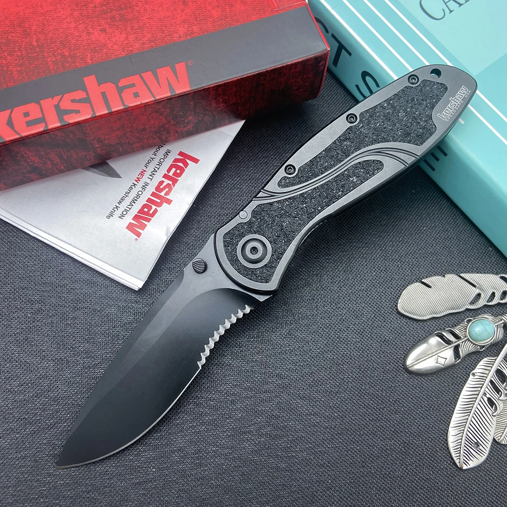 Kershaw 1670 Serrated/ Full Blade Hunting Folding Knives EDC Tools 1670BLKST Survival Pocket Aluminum Alloy Handle Fishing Knife
Kershaw 1670 Serrated/ Full Blade Hunting Folding Knives EDC Tools 1670BLKST Survival Pocket Aluminum Alloy Handle Fishing Knife