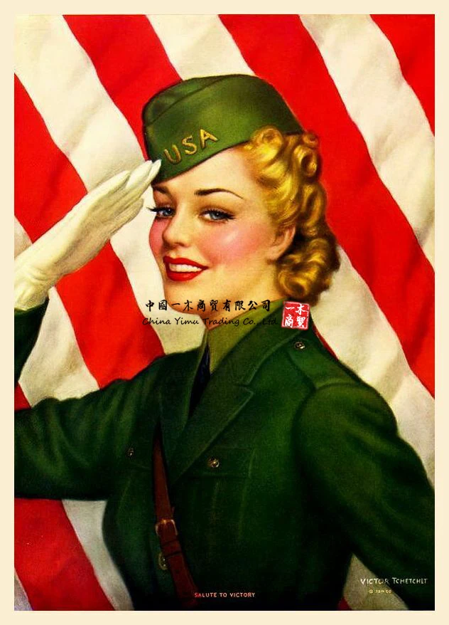 Vintage 1940s World War Ii Pin-up Print Salute To Victory Girl Victor Tchetchet Ww2 Victory Salute 1940 A4 Print
Vintage 1940s World War Ii Pin-up Print Salute To Victory Girl Victor Tchetchet Ww2 Victory Salute 1940 A4 Print