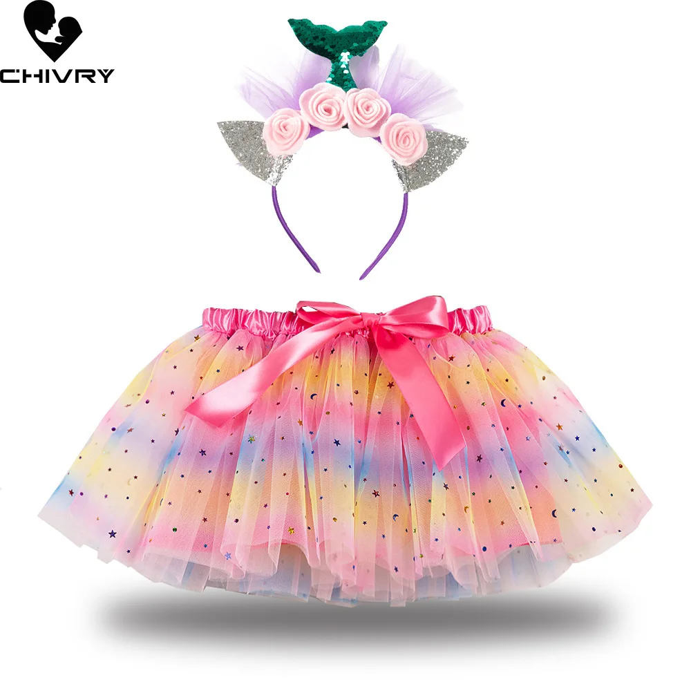 Girls Ball Gown Skirts Kids Girl Rainbow Gauze Cartoon Unicorn Mermaid Cosplay Puffy Performance Princess Skirt with Headwear
Girls Ball Gown Skirts Kids Girl Rainbow Gauze Cartoon Unicorn Mermaid Cosplay Puffy Performance Princess Skirt with Headwear