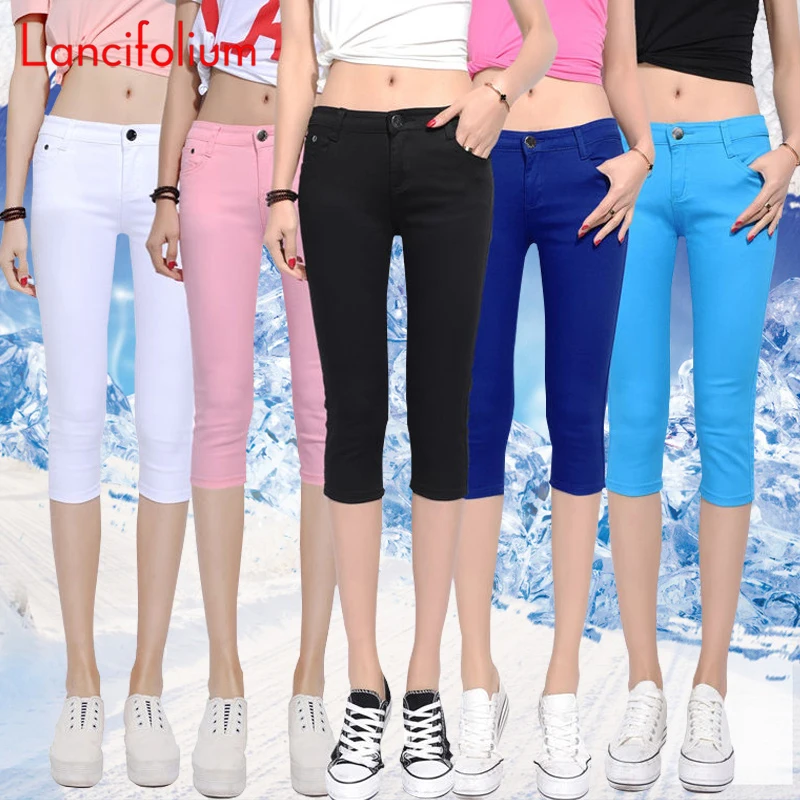 Summer Women 2022 Denim Pants13 color Korean Vintage Sweet Thin Stretchy High Waist Streetwear Pencil Bodycon 3/4 Jeans Pants
Summer Women 2022 Denim Pants13 color Korean Vintage Sweet Thin Stretchy High Waist Streetwear Pencil Bodycon 3/4 Jeans Pants