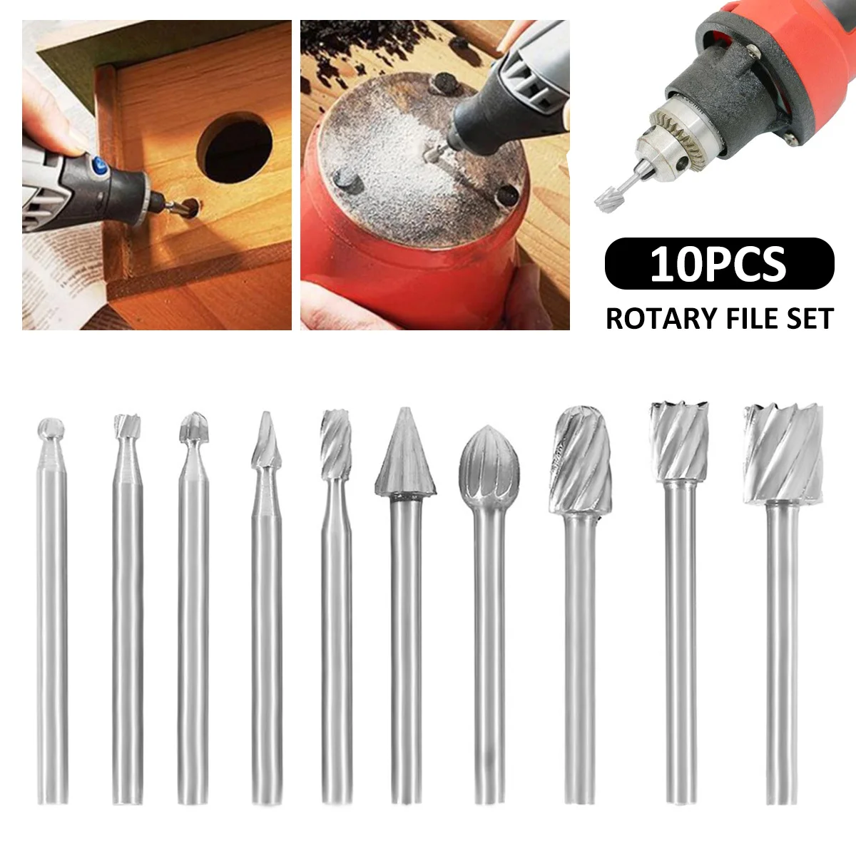 Rotary Files Burrs HSS Titanium For Dremel Routing Rotary Milling Rotary File Cutter Wood Carving Carved Knife Cutter Tools
Rotary Files Burrs HSS Titanium For Dremel Routing Rotary Milling Rotary File Cutter Wood Carving Carved Knife Cutter Tools