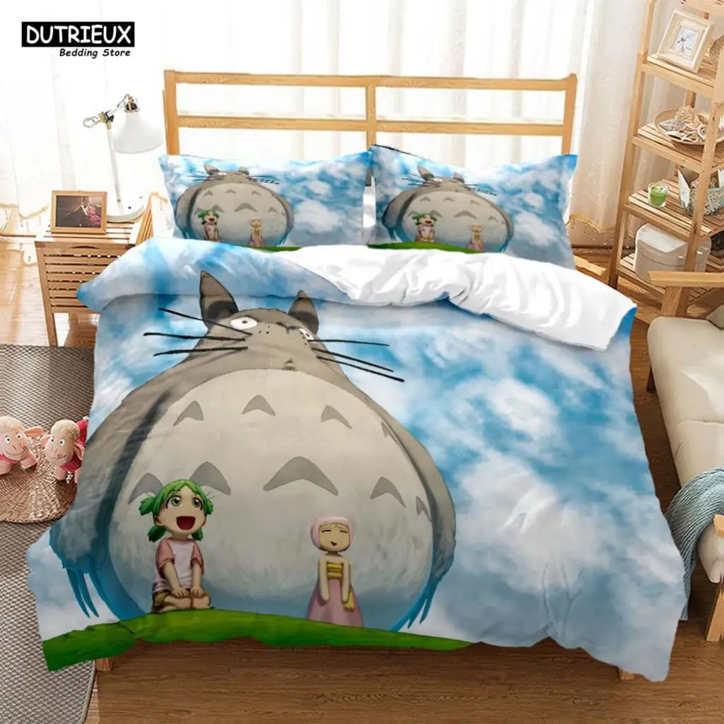 

Totoro Cartoon Anime Printed Bedding Soft And Comfortable Comforter Bedding Sets Bedding Set Luxury Quilt Cover Customizable
