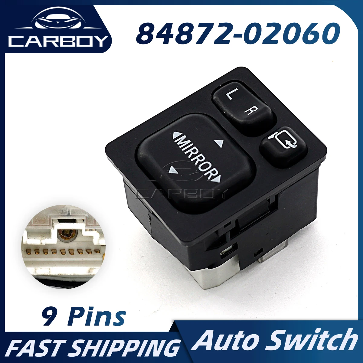 84872-02060 84870-06110 84870-34010 Car Mirror Adjustment Mirror Folding Button Switch For Toyota Corolla Vios RAV4 Camry Scion
84872-02060 84870-06110 84870-34010 Car Mirror Adjustment Mirror Folding Button Switch For Toyota Corolla Vios RAV4 Camry Scion