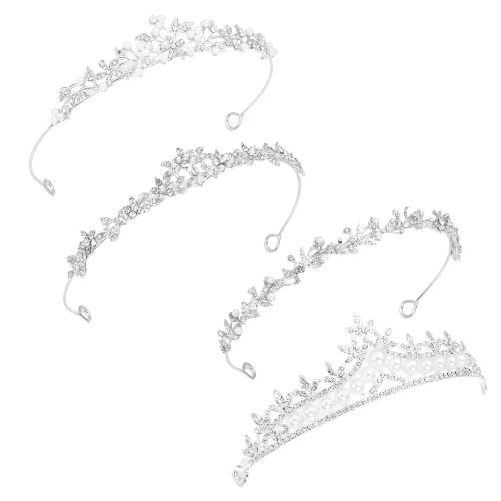 

Wedding Party Women Girls Rhinestones Crystal Headpieces Princess Tiara Fashion Hair Accessories Crown Headbands