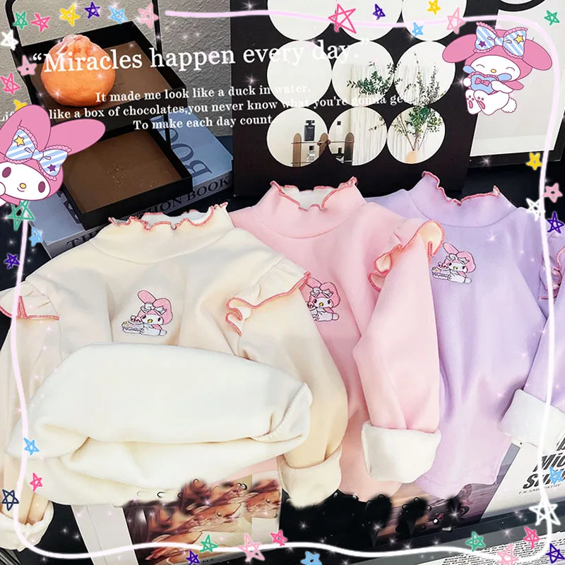 Детская плюшевая майка My Melody, милые топы с мультяшным рисунком, кружевной воротник, стильное зимнее теплое мягкое очаровательное стильное Подарочное белье для девочек
Детская плюшевая майка My Melody, милые топы с мультяшным рисунком, кружевной воротник, стильное зимнее теплое мягкое очаровательное стильное Подарочное белье для девочек