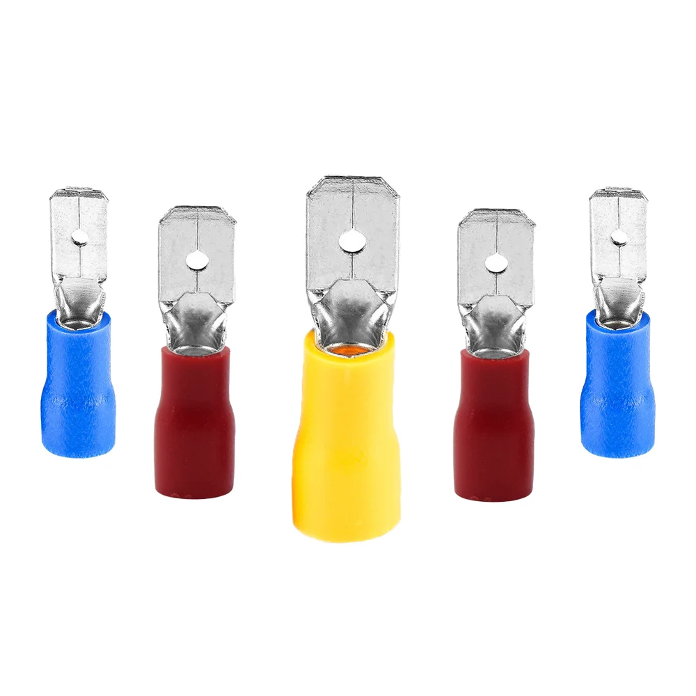 100pcs Male Red blue yellow 2.8mm 4.8mm 6.3mm Insulated Spade Wire Connector Electrical Crimp Terminal
100pcs Male Red blue yellow 2.8mm 4.8mm 6.3mm Insulated Spade Wire Connector Electrical Crimp Terminal