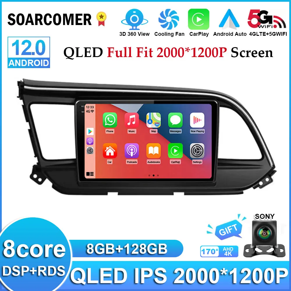 Автомагнитола для Hyundai Elantra, мультимедийный видеоплеер на платформе Android 12 для Hyundai Elantra 2019 года выпуска, GPS-навигация, стерео 4G WIFI DSP RDS DVD
Автомагнитола для Hyundai Elantra, мультимедийный видеоплеер на платформе Android 12 для Hyundai Elantra 2019 года выпуска, GPS-навигация, стерео 4G WIFI DSP RDS DVD