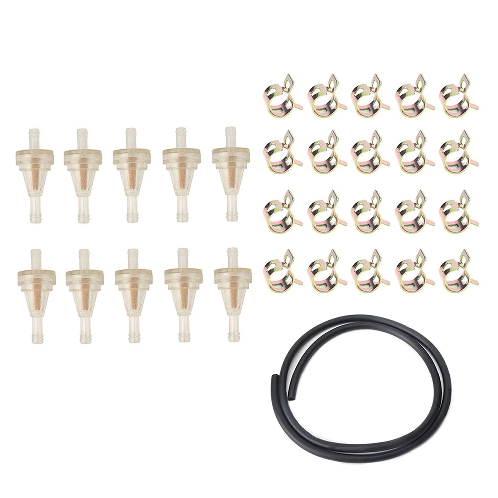 10 Piece Clear Inline ATV Fuel Filter 1/4 Inch for Off-road Vehicles, UTVs, Snowmobiles, Motorcycles
10 Piece Clear Inline ATV Fuel Filter 1/4 Inch for Off-road Vehicles, UTVs, Snowmobiles, Motorcycles