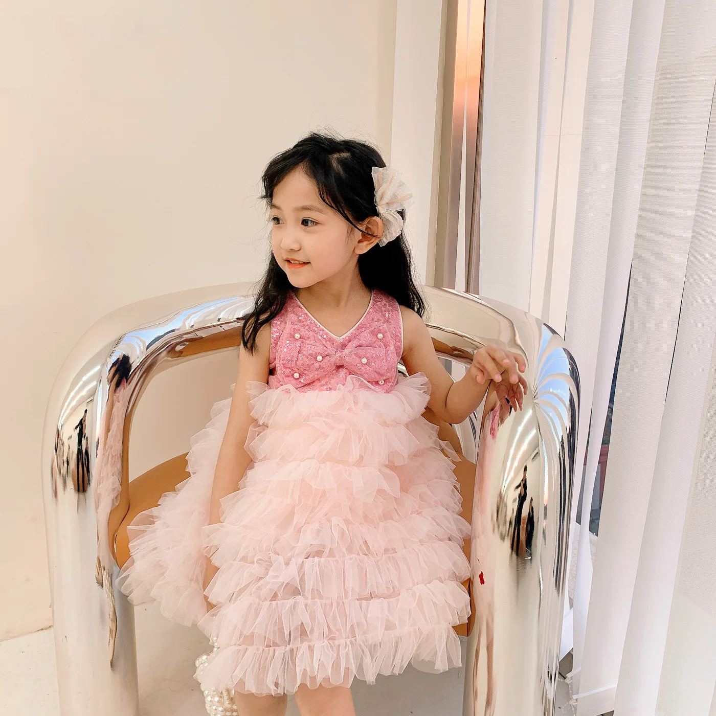 Girls Sleeveless Summer 2022 New Bowknot Mesh Patchwork Dress Children's Princess Party Ball Gown Tutu Dresses
Girls Sleeveless Summer 2022 New Bowknot Mesh Patchwork Dress Children's Princess Party Ball Gown Tutu Dresses