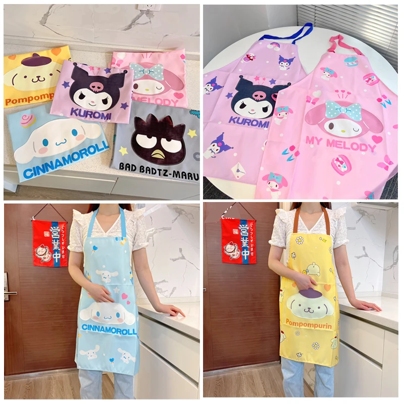 Sanrioed Cartoon Kawaii Anime Kuromi Cinnamoroll MyMelody Canvas Water Proof Cooking Baking Kitchen Apron Home Cleaning Pinafore
Sanrioed Cartoon Kawaii Anime Kuromi Cinnamoroll MyMelody Canvas Water Proof Cooking Baking Kitchen Apron Home Cleaning Pinafore