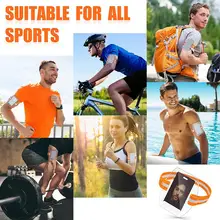 Arm Id Card Holder High Visibility Armband Id Card Holder Transparent Pvc Badge Holder with Adjustable Strap for Work Pass Ski