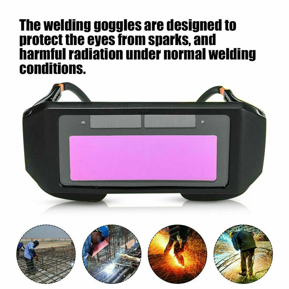 Welding Glasses 150*64*12mm Solar Powered Auto LCD Darkening Welding Mask Helmet Eyes Goggle Welder Glasses With Elastic Band
Welding Glasses 150*64*12mm Solar Powered Auto LCD Darkening Welding Mask Helmet Eyes Goggle Welder Glasses With Elastic Band