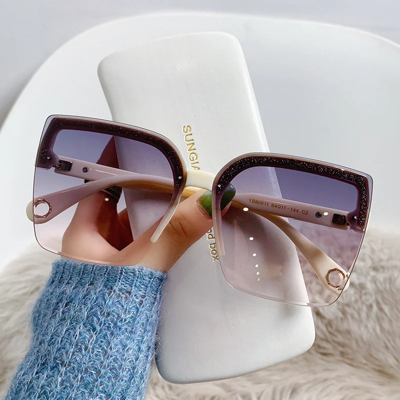 Oversized Sunglasses Man Woman Fashion Rimless Vintage Square Sun Glasses Eyewear Luxury Brand Design UV400 Female Shades
Oversized Sunglasses Man Woman Fashion Rimless Vintage Square Sun Glasses Eyewear Luxury Brand Design UV400 Female Shades