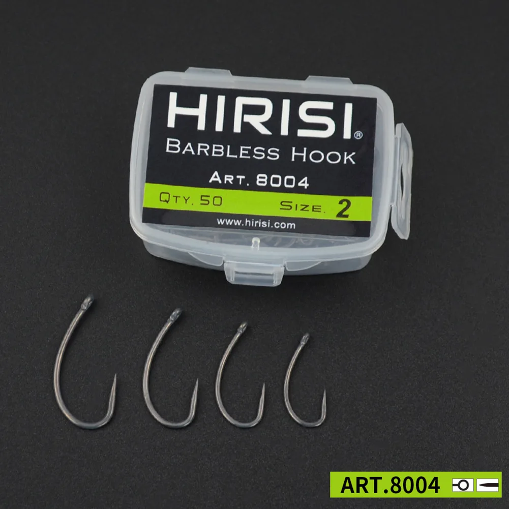 50pcs/Box High Carbon Steel Curved Shank Carp Fishing Hooks Barbless Fishhooks Fishing Equipments Accessories Fishing
50pcs/Box High Carbon Steel Curved Shank Carp Fishing Hooks Barbless Fishhooks Fishing Equipments Accessories Fishing