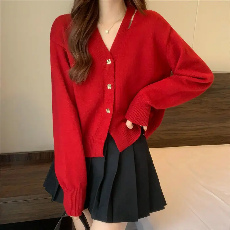 Spring Autumn Winter Fashion Women's Casual Slim Knitted Solid Hollow-Out Sweet Sexy Coat Top Soft Simple Button Warm Gentle
Spring Autumn Winter Fashion Women's Casual Slim Knitted Solid Hollow-Out Sweet Sexy Coat Top Soft Simple Button Warm Gentle