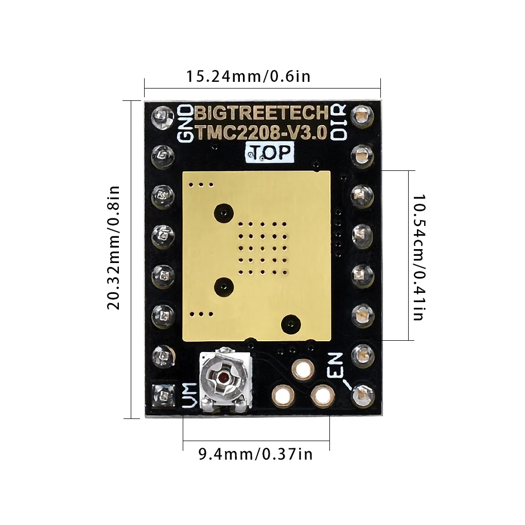 Silent Motor Driver 3D Printer Parts Replacement for BIGTREETECH TMC2208 V3 0 Stepper Motor UART Mode
Silent Motor Driver 3D Printer Parts Replacement for BIGTREETECH TMC2208 V3 0 Stepper Motor UART Mode