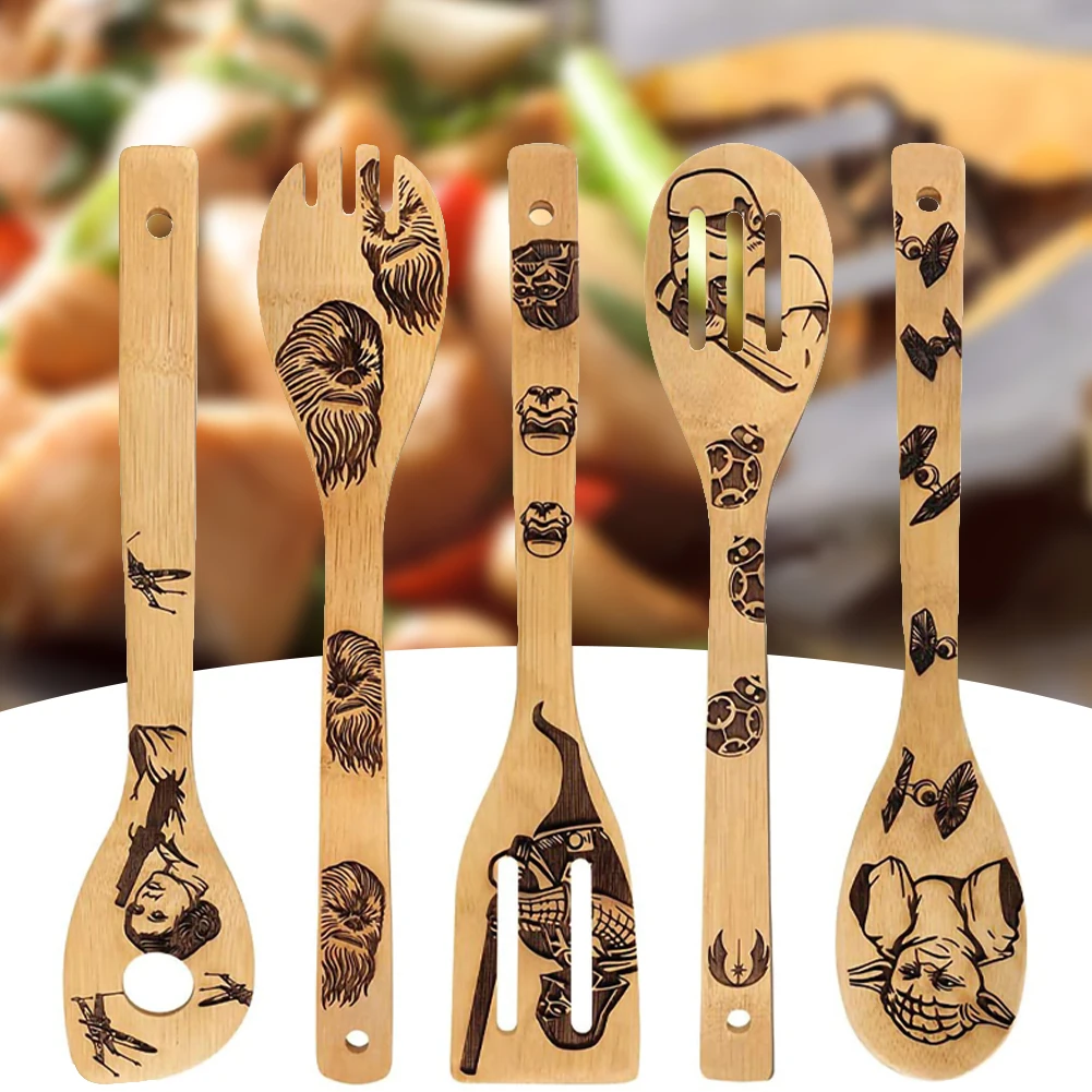Kitchen Shovels Supplies Deco Halloween Bamboo Wood Wok Shovels Slotted Spatula Spoon Mixing Holder Cooking Utensils Dinner 5PCS
Kitchen Shovels Supplies Deco Halloween Bamboo Wood Wok Shovels Slotted Spatula Spoon Mixing Holder Cooking Utensils Dinner 5PCS